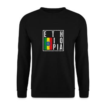 Éthiopie - Sweat-shirt Unisexe - noir - Devant - Alina (178cm) & Michal (187cm)