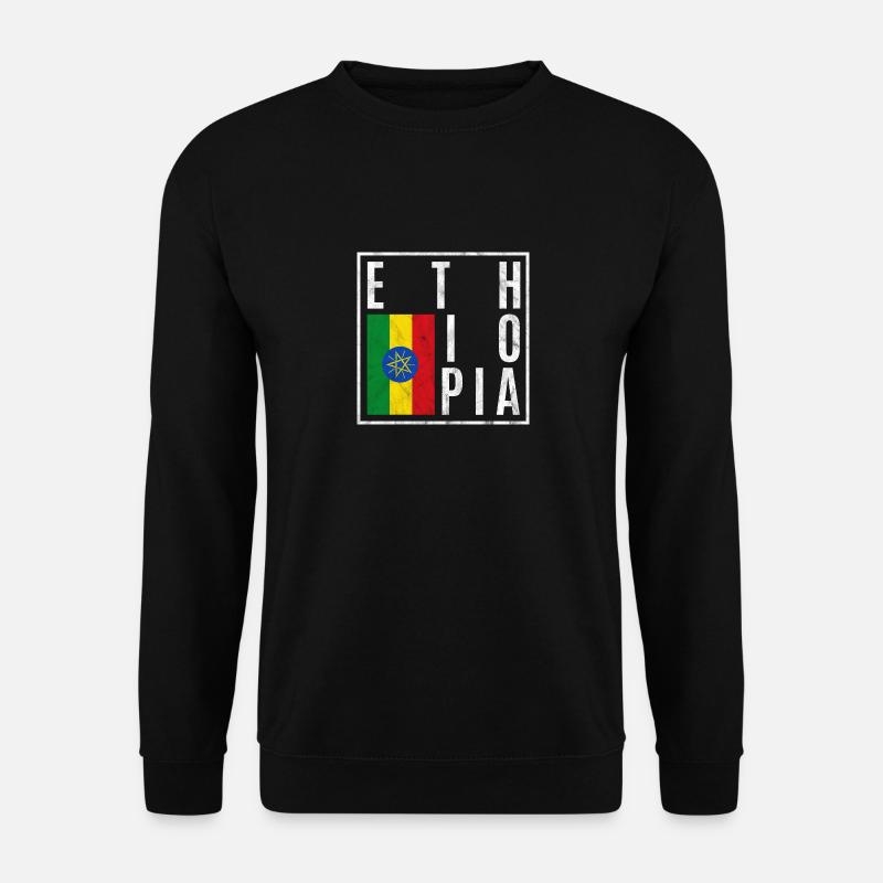 Äthiopien - Unisex Pullover - Schwarz