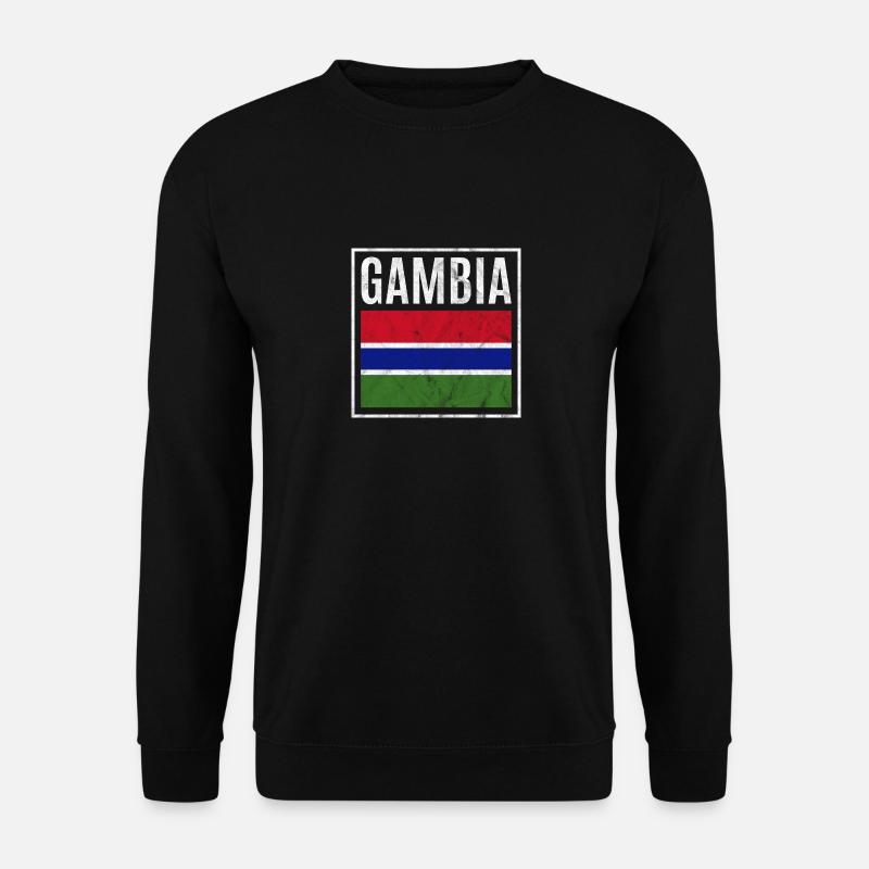 Gambia - Unisex Pullover - Schwarz