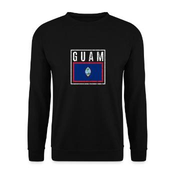 Guam - Unisex Pullover - Schwarz - Vorne - Alina (178cm) & Michal (187cm)