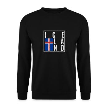 Islande - Sweat-shirt Unisexe - noir - Devant - Alina (178cm) & Michal (187cm)