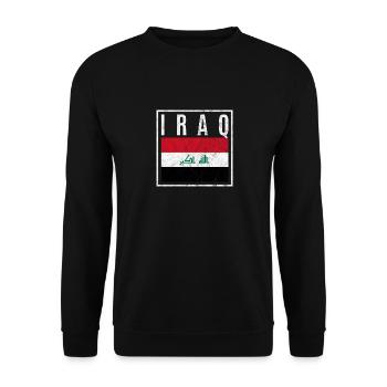 Irak - Unisex Pullover - Schwarz - Vorne - Alina (178cm) & Michal (187cm)