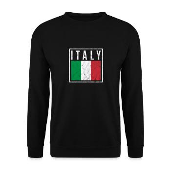 Italie - Sweat-shirt Unisexe - noir - Devant - Alina (178cm) & Michal (187cm)