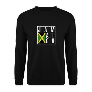 Jamaïque - Sweat-shirt Unisexe - noir - Devant - Alina (178cm) & Michal (187cm)