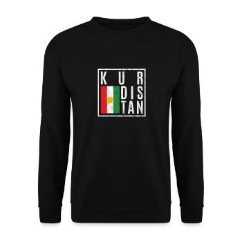 Kurdistan - Sweat-shirt Unisexe - noir - Devant - Alina (178cm) & Michal (187cm)