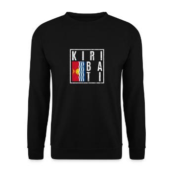 Kiribati - Unisex Pullover - Schwarz - Vorne - Alina (178cm) & Michal (187cm)
