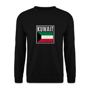 Kuwait - Unisex Pullover - Schwarz - Vorne - Alina (178cm) & Michal (187cm)