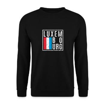 Luxembourg - Unisex Sweatshirt - black - Front - Alina (178cm) & Michal (187cm)