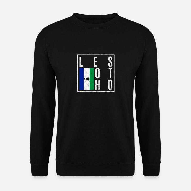 Lesotho - Sweat-shirt Unisexe - noir