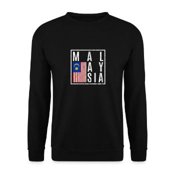 Malaisie - Sweat-shirt Unisexe - noir - Devant - Alina (178cm) & Michal (187cm)