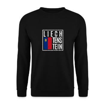 Liechtenstein - Unisex Pullover - Schwarz - Vorne - Alina (178cm) & Michal (187cm)