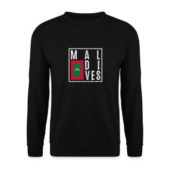 Malediven - Unisex Pullover - Schwarz - Vorne - Alina (178cm) & Michal (187cm)