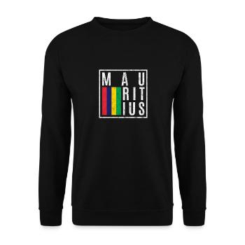 Mauritius - Unisex Sweatshirt - black - Front - Alina (178cm) & Michal (187cm)