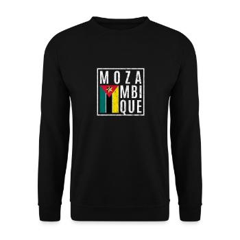 Mozambique - Unisex Sweatshirt - black - Front - Alina (178cm) & Michal (187cm)