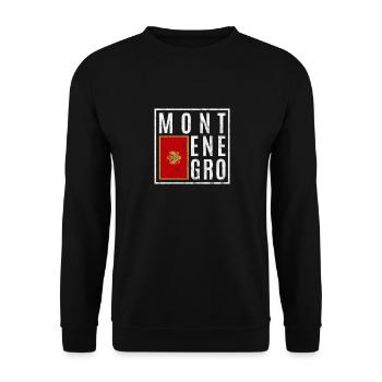 Montenegro - Unisex Pullover - Schwarz - Vorne - Alina (178cm) & Michal (187cm)
