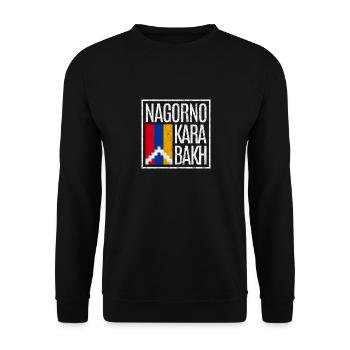 Haut-Karabakh - Sweat-shirt Unisexe - noir - Devant - Alina (178cm) & Michal (187cm)
