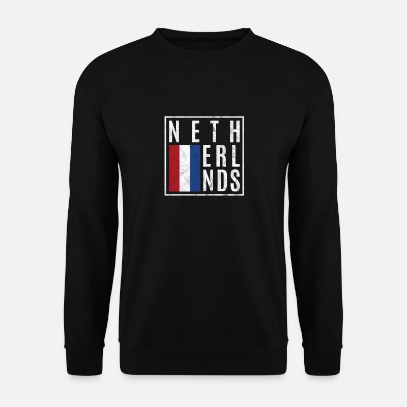 Niederlande - Unisex Pullover - Schwarz