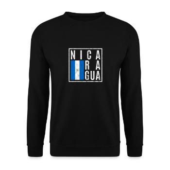 Nicaragua - Unisex Pullover - Schwarz - Vorne - Alina (178cm) & Michal (187cm)