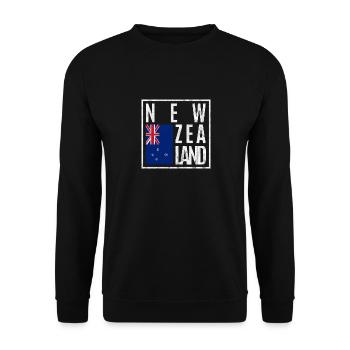 Nouvelle-Zélande - Sweat-shirt Unisexe - noir - Devant - Alina (178cm) & Michal (187cm)