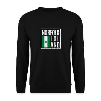 Norfolk Island - Unisex Sweatshirt - black - Front - Alina (178cm) & Michal (187cm)