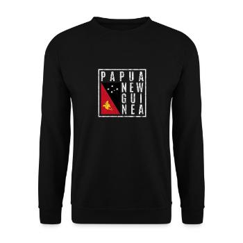 Papua-Neuguinea - Unisex Pullover - Schwarz - Vorne - Alina (178cm) & Michal (187cm)