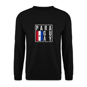 Paraguay - Unisex Pullover - Schwarz - Vorne - Alina (178cm) & Michal (187cm)