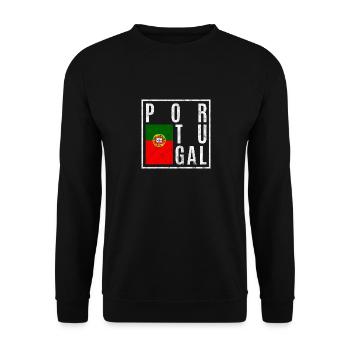 Portugal - Sweat-shirt Unisexe - noir - Devant - Alina (178cm) & Michal (187cm)