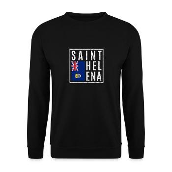 Sainte-Hélène - Sweat-shirt Unisexe - noir - Devant - Alina (178cm) & Michal (187cm)