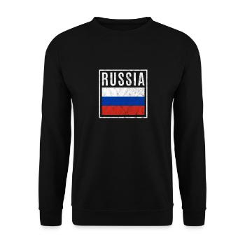 Russie - Sweat-shirt Unisexe - noir - Devant - Alina (178cm) & Michal (187cm)