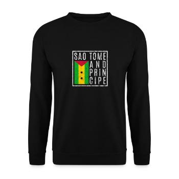 São Tomé-et-Príncipe - Sweat-shirt Unisexe - noir - Devant - Alina (178cm) & Michal (187cm)