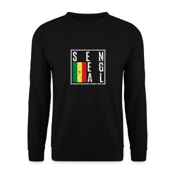 Sénégal - Sweat-shirt Unisexe - noir - Devant - Alina (178cm) & Michal (187cm)