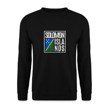 Solomon Islands - Unisex Sweatshirt - black - Front - Alina (178cm) & Michal (187cm)