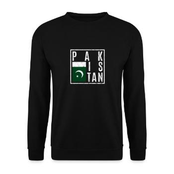 Pakistan - Unisex Sweatshirt - black - Front - Alina (178cm) & Michal (187cm)