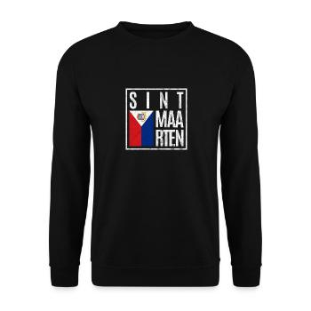 Sint Maarten - Unisex Sweatshirt - black - Front - Alina (178cm) & Michal (187cm)