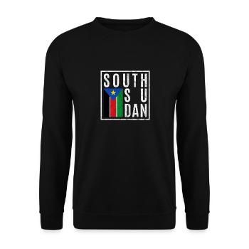 Soudan du Sud - Sweat-shirt Unisexe - noir - Devant - Alina (178cm) & Michal (187cm)