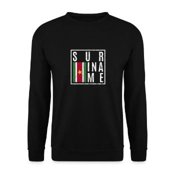 Suriname - Sweat-shirt Unisexe - noir - Devant - Alina (178cm) & Michal (187cm)