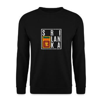 Sri Lanka - Unisex Pullover - Schwarz - Vorne - Alina (178cm) & Michal (187cm)