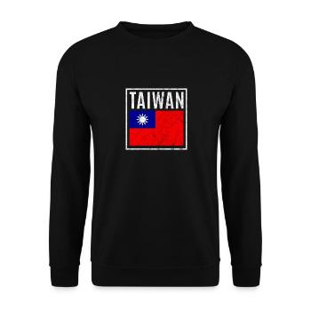 Taiwan - Unisex Sweatshirt - black - Front - Alina (178cm) & Michal (187cm)