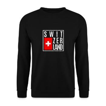 Suisse - Sweat-shirt Unisexe - noir - Devant - Alina (178cm) & Michal (187cm)