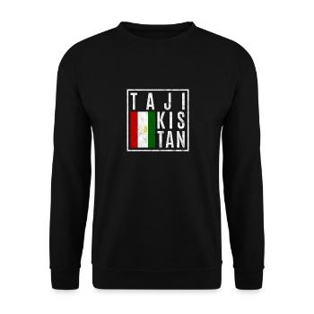Tadjikistan - Sweat-shirt Unisexe - noir - Devant - Alina (178cm) & Michal (187cm)