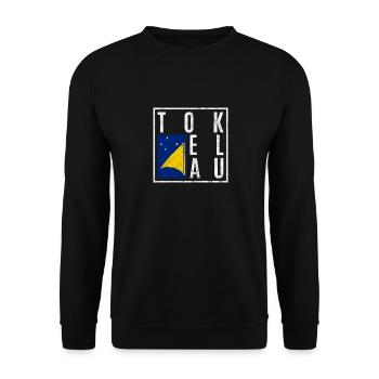 Tokelau - Unisex Sweatshirt - black - Front - Alina (178cm) & Michal (187cm)
