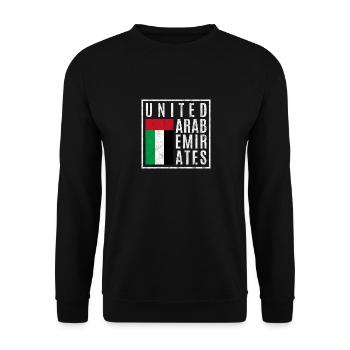 Vereinigte Arabische Emirate - Unisex Pullover - Schwarz - Vorne - Alina (178cm) & Michal (187cm)