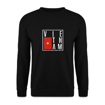 Vietnam - Unisex Pullover - Schwarz - Vorne - Alina (178cm) & Michal (187cm)