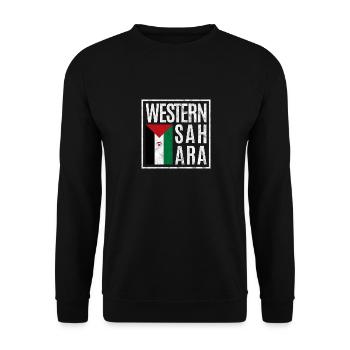 Sahara occidental - Sweat-shirt Unisexe - noir - Devant - Alina (178cm) & Michal (187cm)