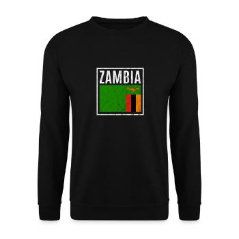 Sambia - Unisex Pullover - Schwarz - Vorne - Alina (178cm) & Michal (187cm)