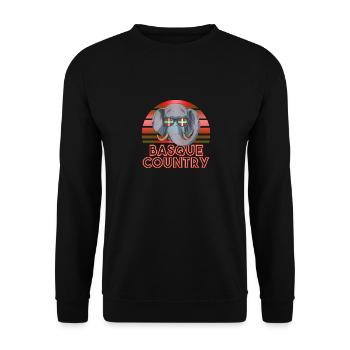 Basque Country - Unisex Sweatshirt - black - Front - Alina (178cm) & Michal (187cm)