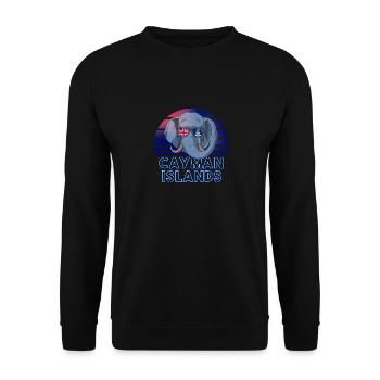 Îles Caïmanes - Sweat-shirt Unisexe - noir - Devant - Alina (178cm) & Michal (187cm)
