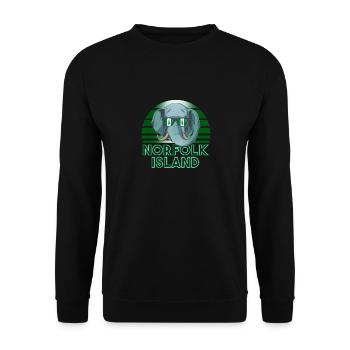 Norfolk Island - Unisex Sweatshirt - black - Front - Alina (178cm) & Michal (187cm)
