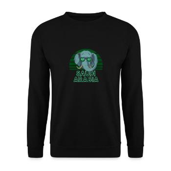 Saudi Arabia - Unisex Sweatshirt - black - Front - Alina (178cm) & Michal (187cm)