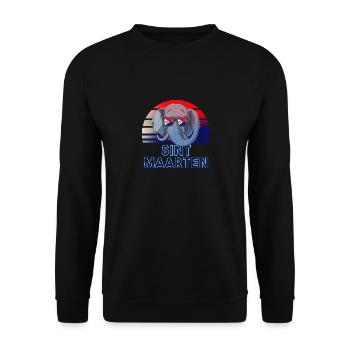 Sint Maarten - Unisex Sweatshirt - black - Front - Alina (178cm) & Michal (187cm)